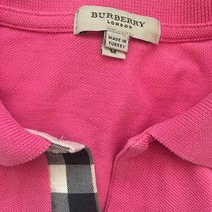 Burberry Mens Pink Polo